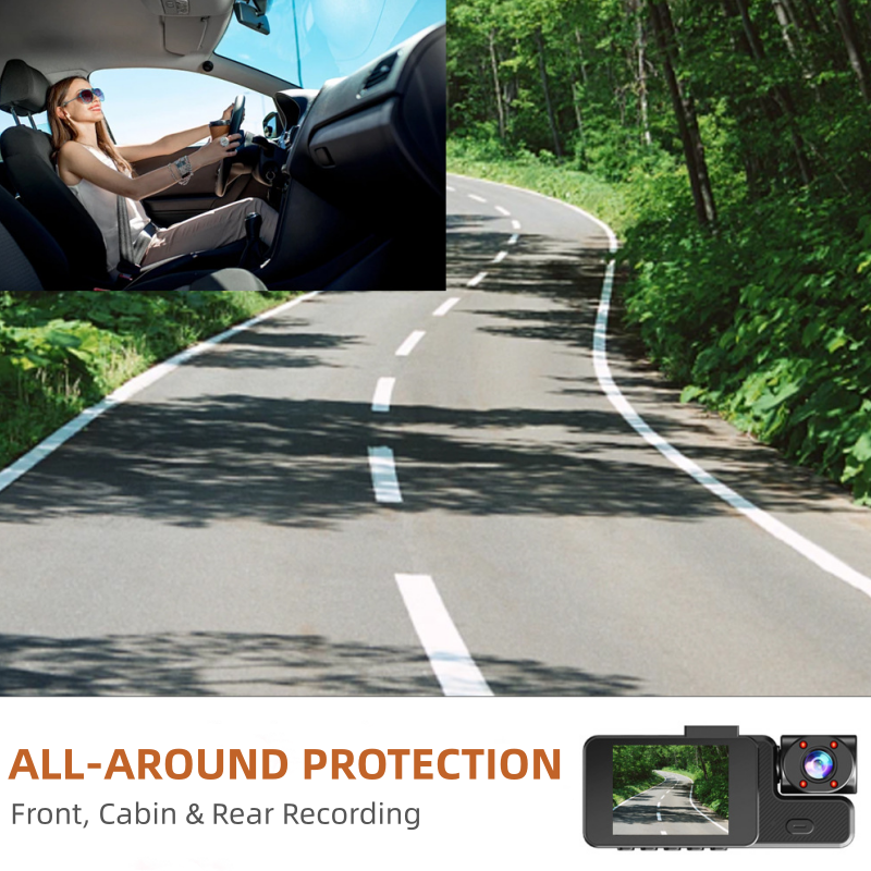 🎁2026 Nieuw binnen 50% KORTING💥3-kanaals 1080p dashcam met wifi