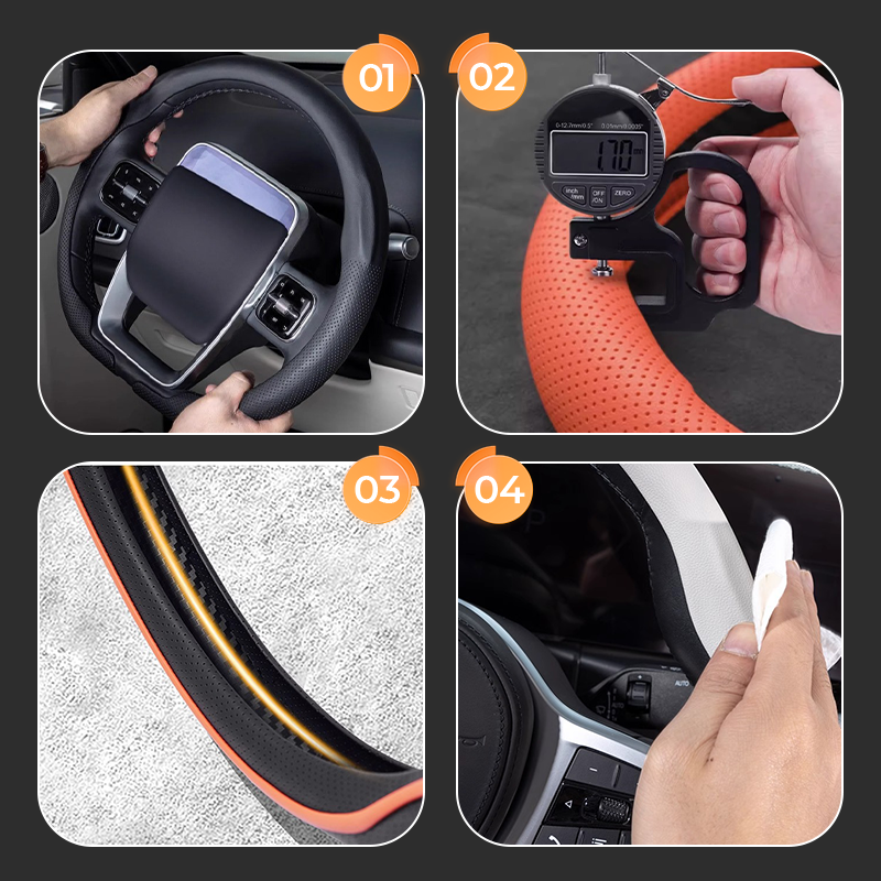 🚗👑 Verbeter uw grip! Universele antislip stuurhoes 50% KORTING⚡️🌧️