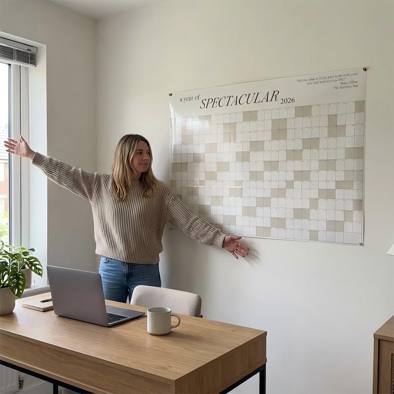 📅 Exclusieve Korting -50%! ✨ 2026 Muurkalender – Perfect voor Hem & Kantoor 🌟 | Wisbaar, Minimalistisch & Jaarlijkse Overzicht!