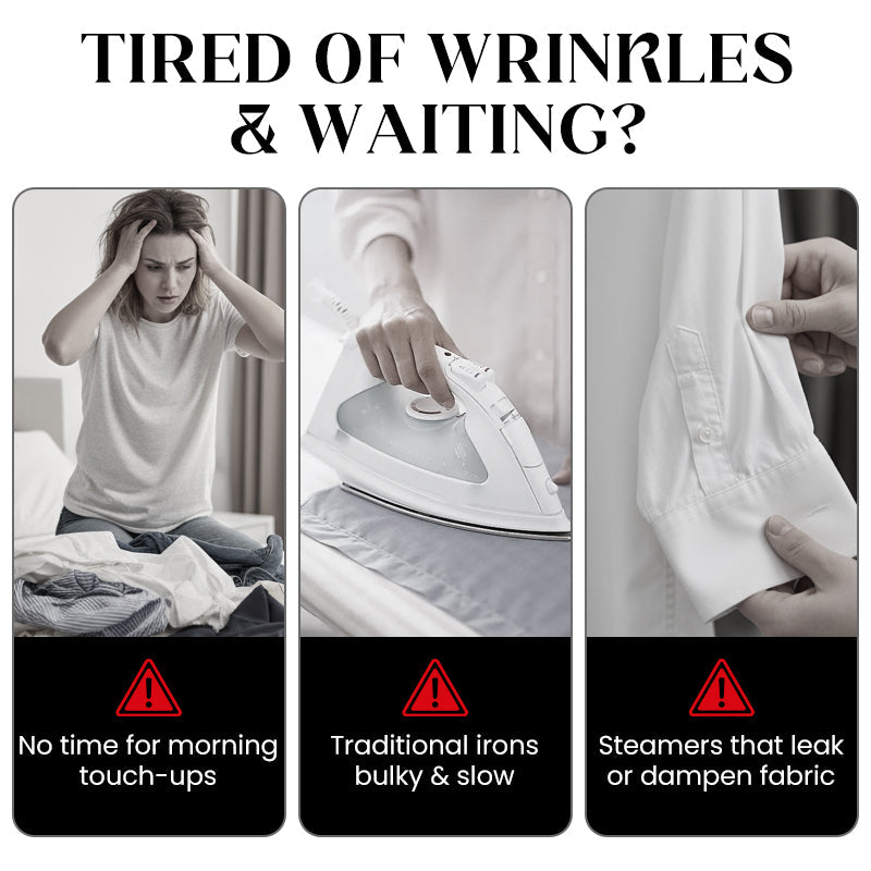 🚀✨ Handige stoomstrijkijzer met 180° draaibare handgreep – voor kreukelvrije kleding in seconden! 🌟👜 Ideaal voor onderweg én thuis, energiezuinig en duurzaam.
