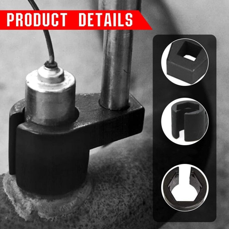 📢📢 50% korting!! ⏰ 5-delige set met offset-sleutels voor zuurstofsensoren en gereedschap voor schroefdraadreparatie voor auto's 🚗🔧