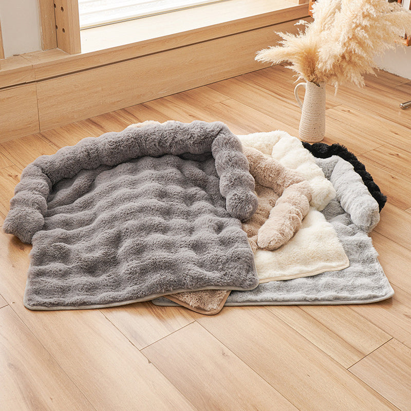 🔥Nieuw binnen 50% KORTING🎁Verdikt warm antislip bed voor huisdieren met rand