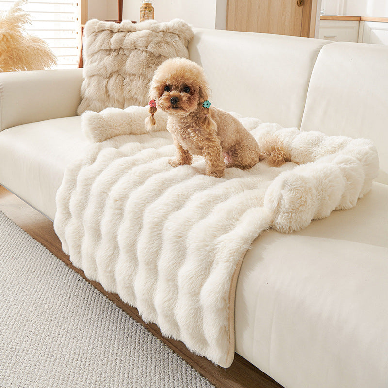 🔥Nieuw binnen 50% KORTING🎁Verdikt warm antislip bed voor huisdieren met rand