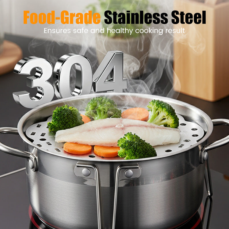 🎁2026 Nieuw binnen 50% KORTING💥Collapsible Steamer Basket & Trivet