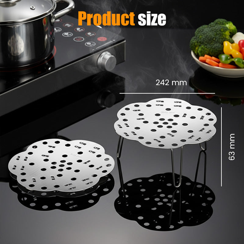 🎁2026 Nieuw binnen 50% KORTING💥Collapsible Steamer Basket & Trivet