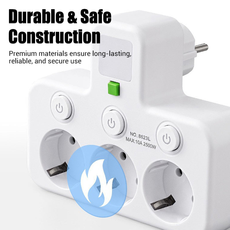 ⚡ 50% KORTING🔥Slimme stekkerdoos met USB-poorten