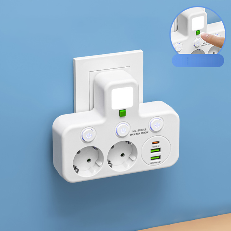 ⚡ 50% KORTING🔥Slimme stekkerdoos met USB-poorten