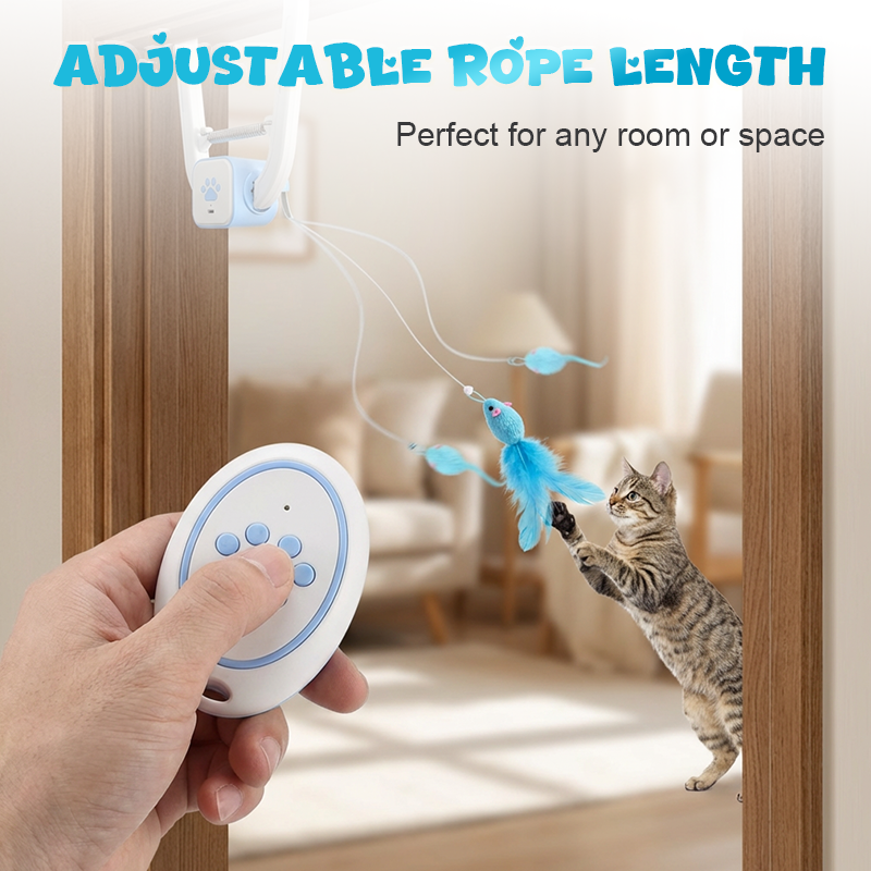 🎁2026 Nieuw binnen 50% KORTING💥Interactief hangend kattenspeeltje met afstandsbediening