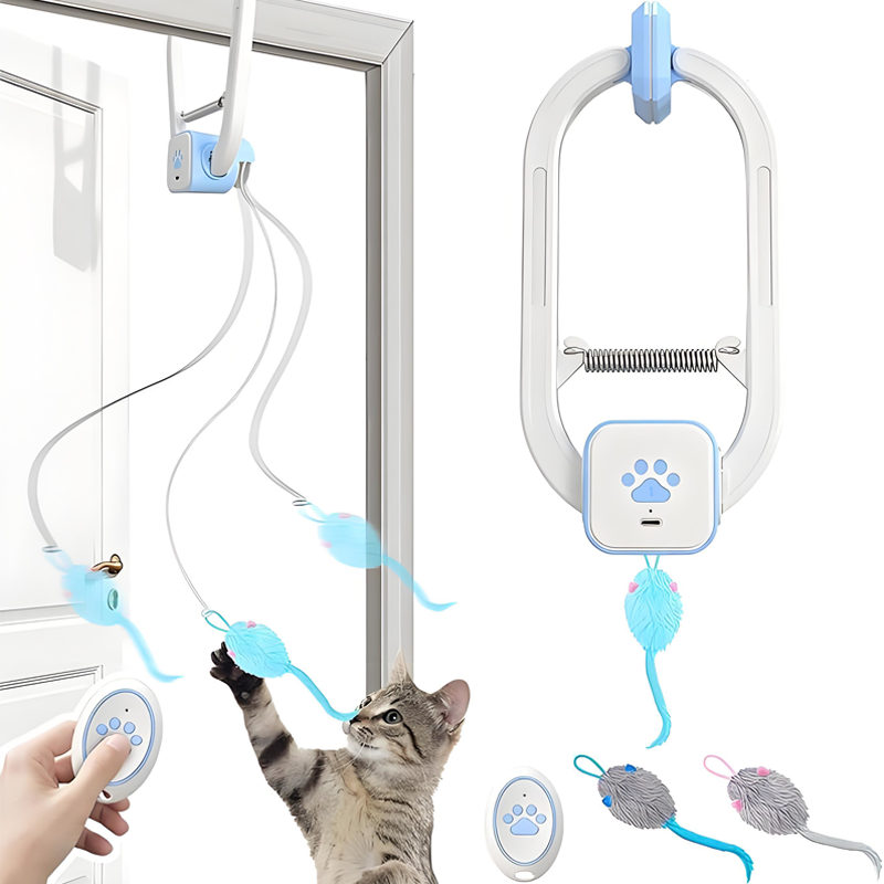 🎁2026 Nieuw binnen 50% KORTING💥Interactief hangend kattenspeeltje met afstandsbediening