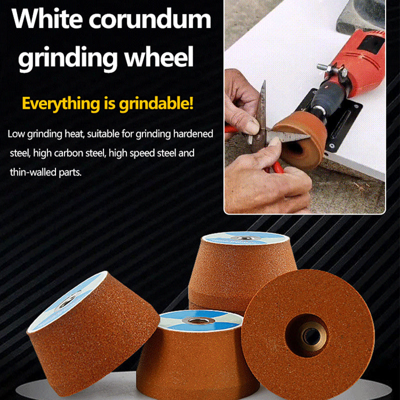 ⚙️🛠️Ultra-duurzame witte korund metalen slijpschijf - krachtige roestverwijdering en glad slijpen✨