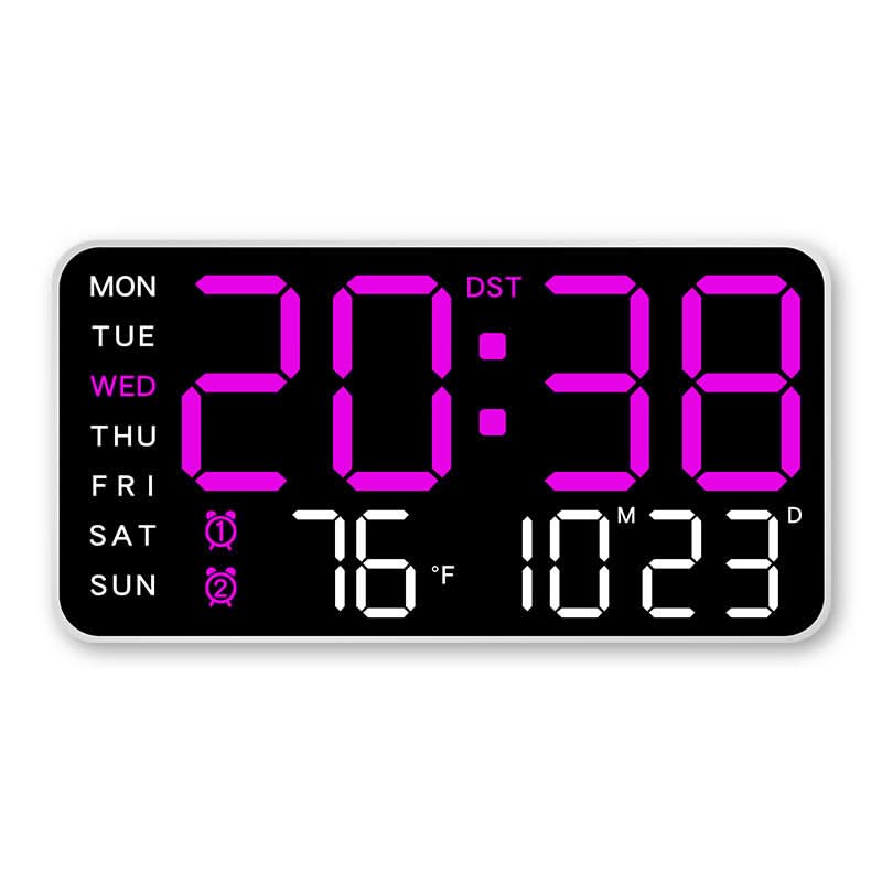 📢📢50% KORTING !! ⏰Multifunctionele decoratieve LED digitale wandklok