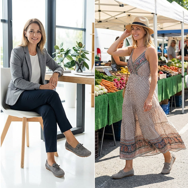 🎉Nieuwjaars Cadeau 50% KORTING!👟Dames Comfortabele Casual Loafers: Zacht PU-Leer + Antislip Zool – Perfect Voor Elke Outfit & Elke Dag!