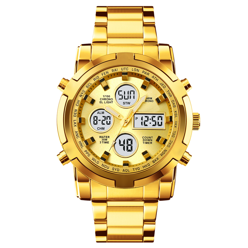 ⌚ NU 66% KORTING! ⌛️ Heren  horloge – Waterdicht & Staalband | Analoog-Digitaal🛡️
