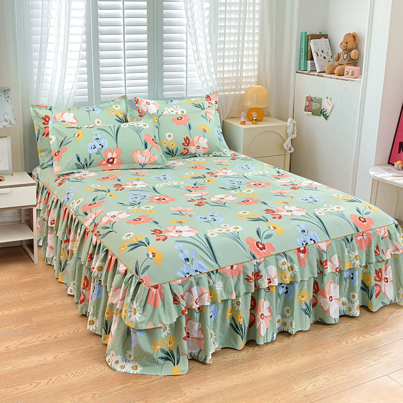 🔈🔈FLASH SALE - 50% KORTING⚡3-delige bedrokset met ruches🛏️