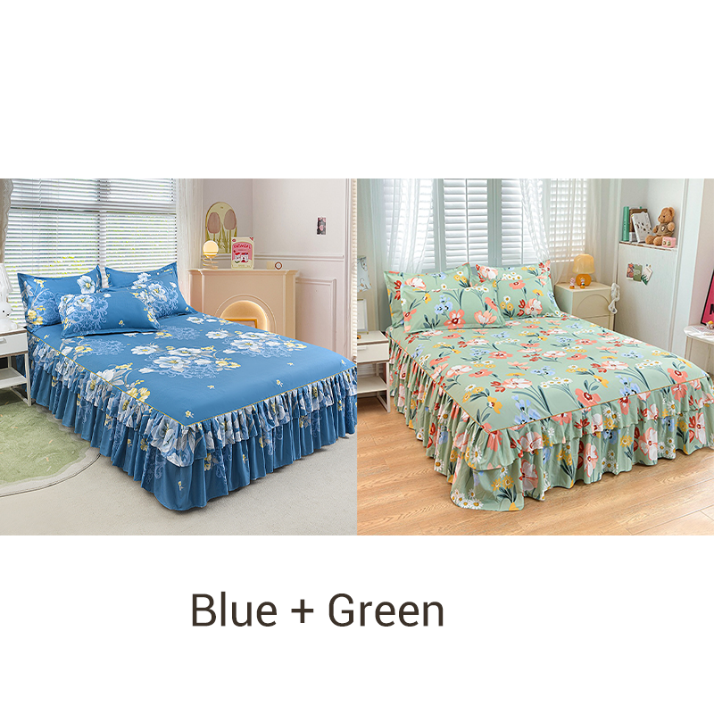 🔈🔈FLASH SALE - 50% KORTING⚡3-delige bedrokset met ruches🛏️