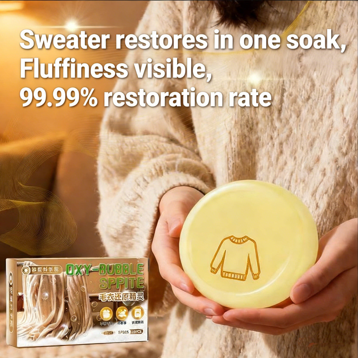 Magic Restore Soak: De eerste in de VS ontwikkelde formule die je favoriete kleding direct in één behandeling weer laat uitzetten!