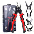 🎁2026 Nieuw binnen 50% KORTING💥5-in-1 Multifunctionele Tangenset - Draadstripper/Snijder/Krimper met Verwisselbare Kop