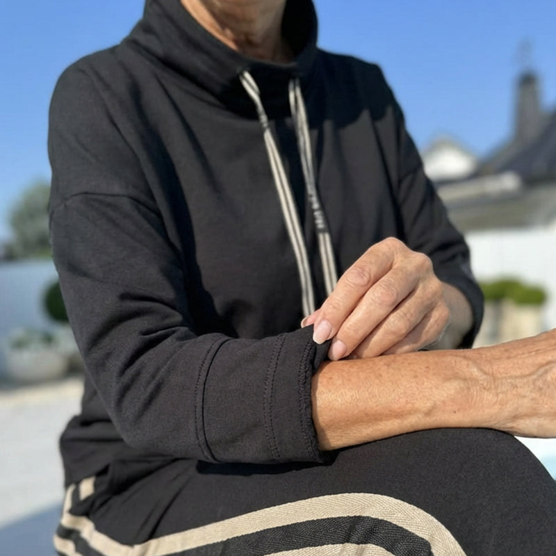🎁2026 Nieuw binnen 50% KORTING💥Damesjas met capuchon en broek met trekkoord