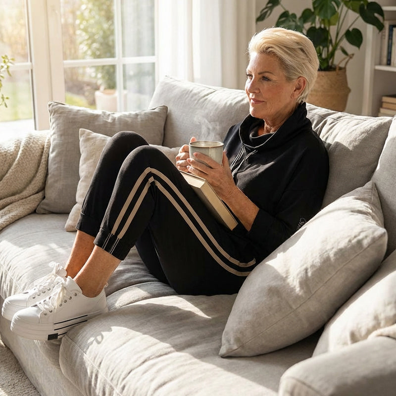 🎁2026 Nieuw binnen 50% KORTING💥Damesjas met capuchon en broek met trekkoord