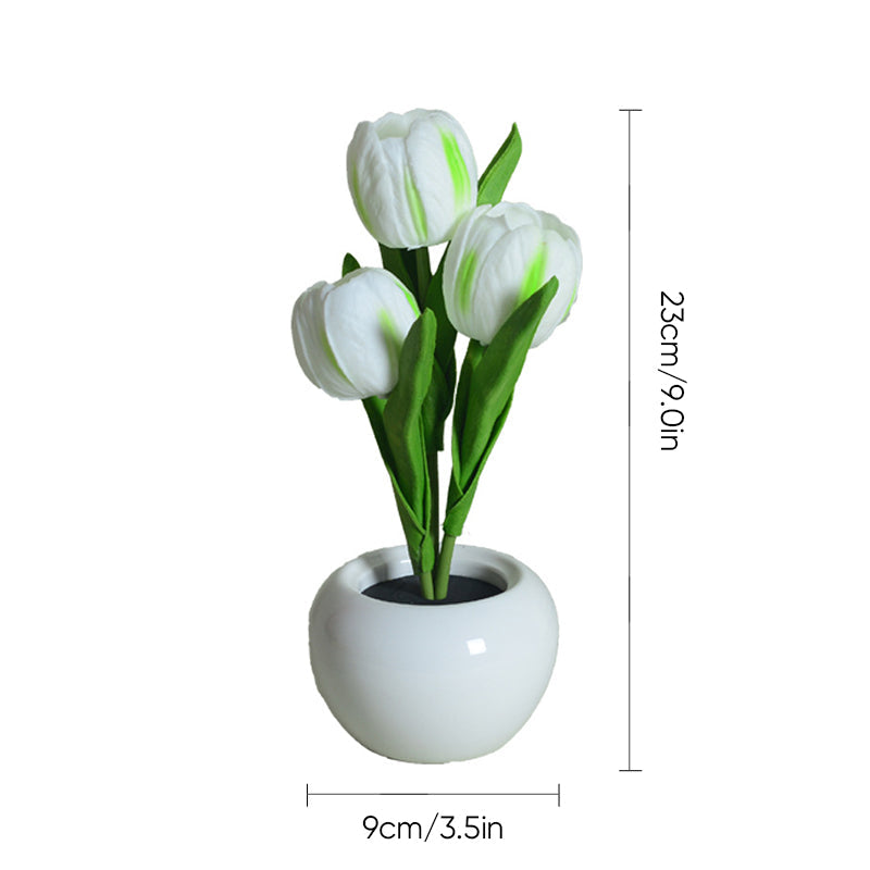 LED tulp nacht licht bloem tafellamp🌷✨Koop 2 gratis verzendin