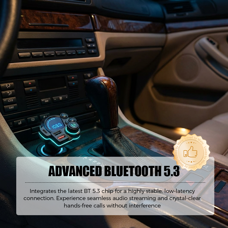 🎁2026 Nieuw binnen 50% KORTING💥Universele FM-Bluetooth-zender met twee poorten voor in de auto