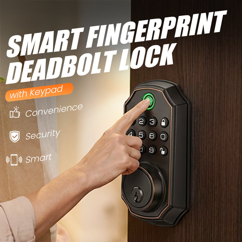 📢📢50%  OFF !! ⏰Slimme vingerafdruk-deadbolt-slot met toetsenbord