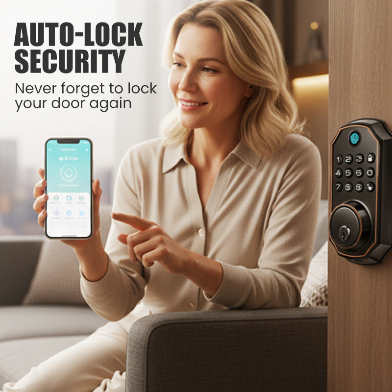 📢📢50%  OFF !! ⏰Slimme vingerafdruk-deadbolt-slot met toetsenbord