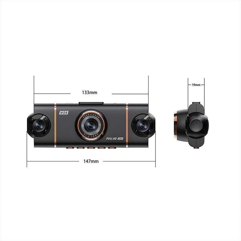 🎁2026 Nieuw binnen 50% KORTING💥4-kanaals HD dashcam met opnames van voor, interieur en achter