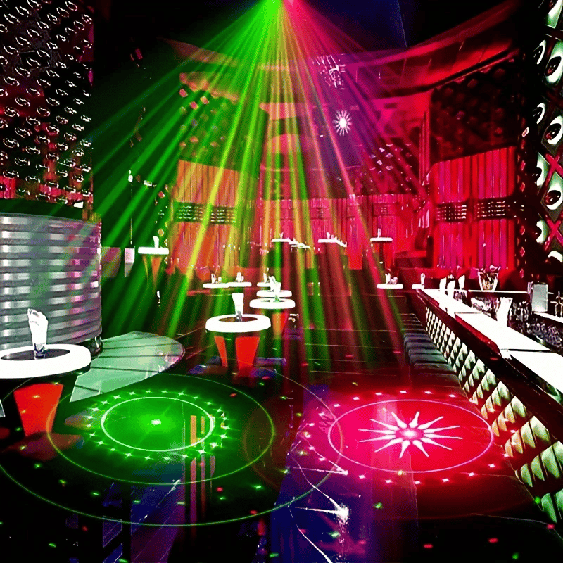 📢📢NU 50% KORTING!!🎇DJ Laser Party Light met 7 lichtstanden en afstandsbediening