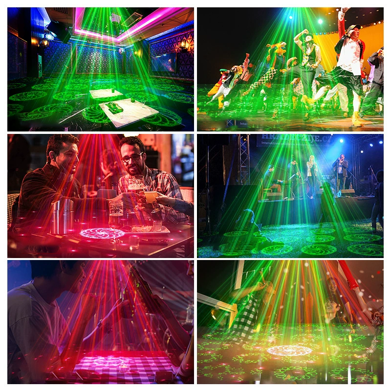 📢📢NU 50% KORTING!!🎇DJ Laser Party Light met 7 lichtstanden en afstandsbediening