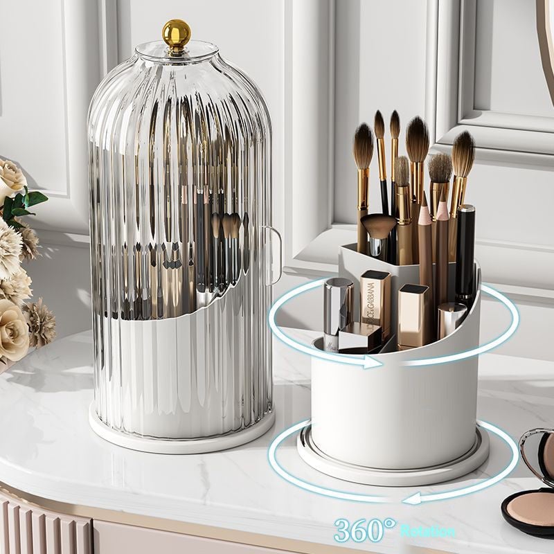 🎉Nieuwjaars Cadeau 50% KORTING!💄360° Draaibare Make-upborstelorganizer: Moeiteloze Organisatie + Ruimtebesparing – Stijlvol Voor Jouw Beautyruimte!