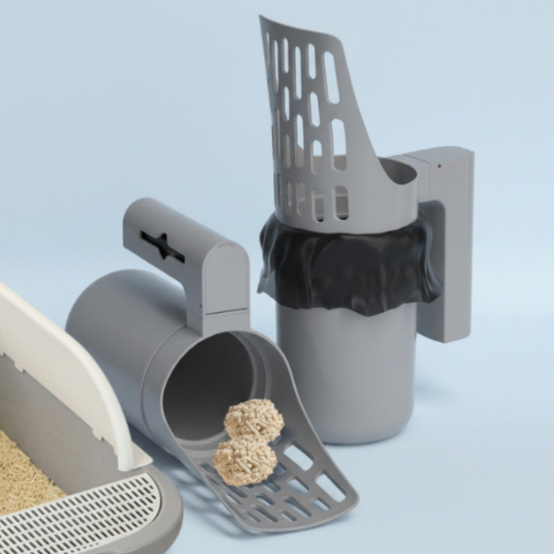 ⏳Tijdelijke korting van 50%⏰Kattenbakvulling schep met afvalbak🐱💩🗑️