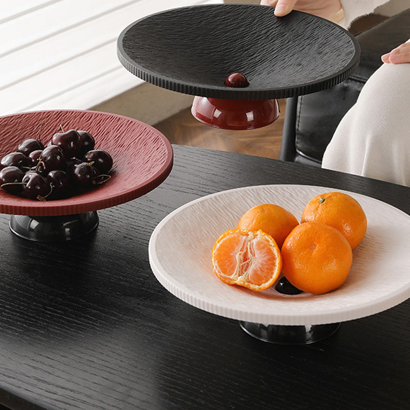 Moderne Fruitschaal Met Afvoer – Fruit Fris En Droog Houden🍎💦Slim ontwerp met voet en opvangbak – Geen natte bodem, geen rot fruit meer