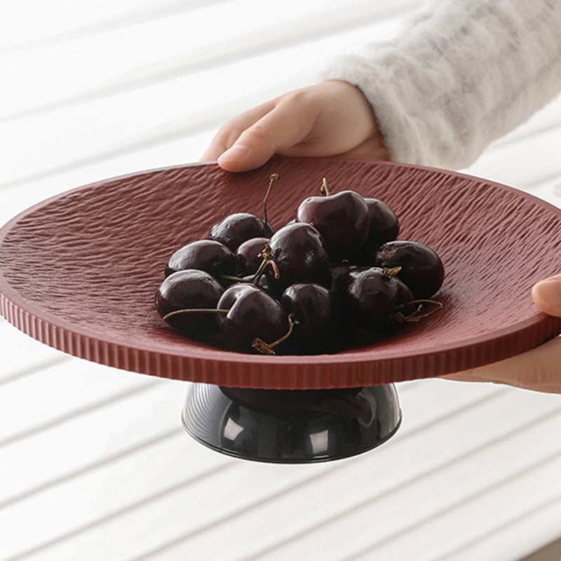 Moderne Fruitschaal Met Afvoer – Fruit Fris En Droog Houden🍎💦Slim ontwerp met voet en opvangbak – Geen natte bodem, geen rot fruit meer