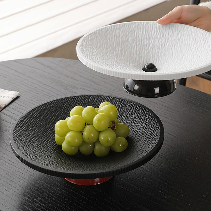 Moderne Fruitschaal Met Afvoer – Fruit Fris En Droog Houden🍎💦Slim ontwerp met voet en opvangbak – Geen natte bodem, geen rot fruit meer
