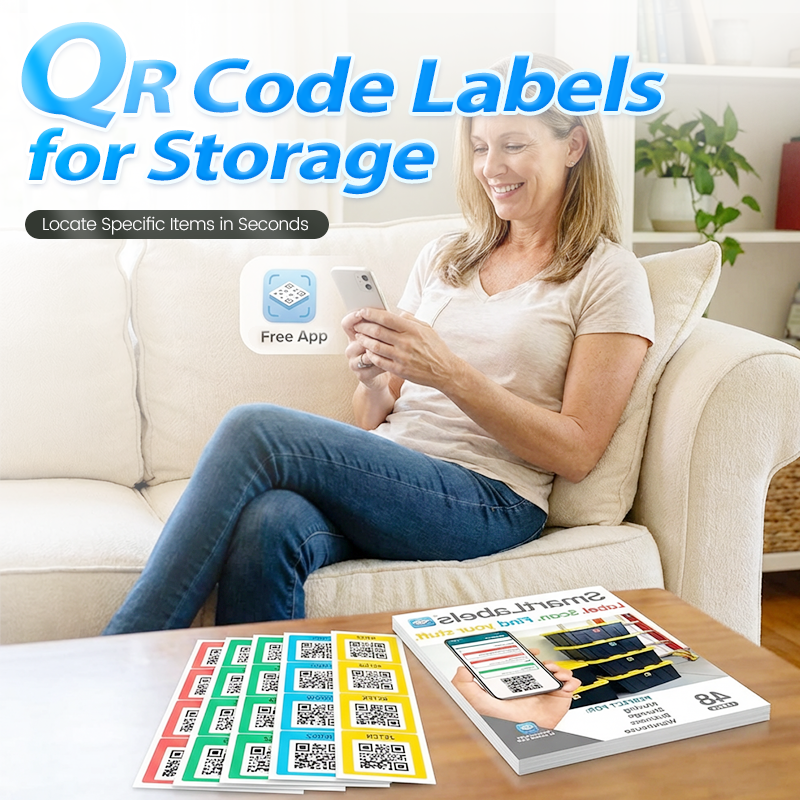 🎁2026 Nieuw binnen 50% KORTING💥QR-code-etiketten voor opslag