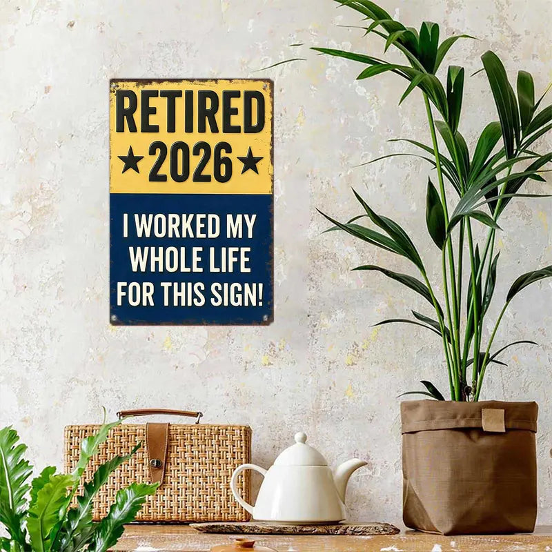 🎁2026 Nieuw binnen 50% KORTING💥Vintage metalen bord – Retro bar- en caféwanddecoratie
