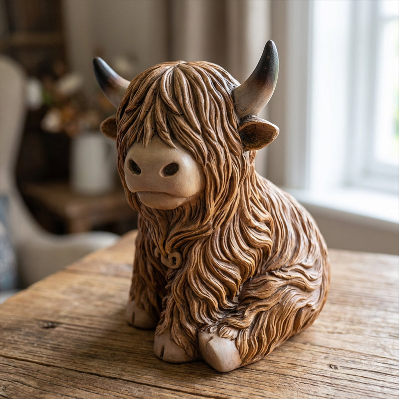 🎉Nieuwjaars Cadeau 50% KORTING!🐮Schattig Highland Cow Nachtlampje – Warmte & Rustieke Charme voor Jouw Kamer!