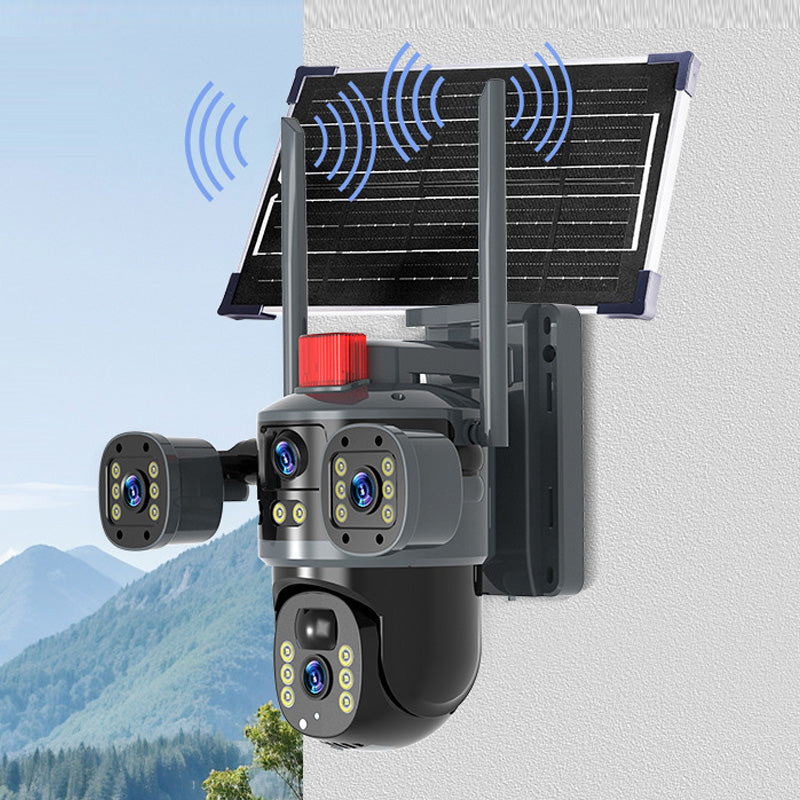 🎁2026 Nieuw binnen 50% KORTING💥Drie-lens Zonne-energie 360° Domecamera