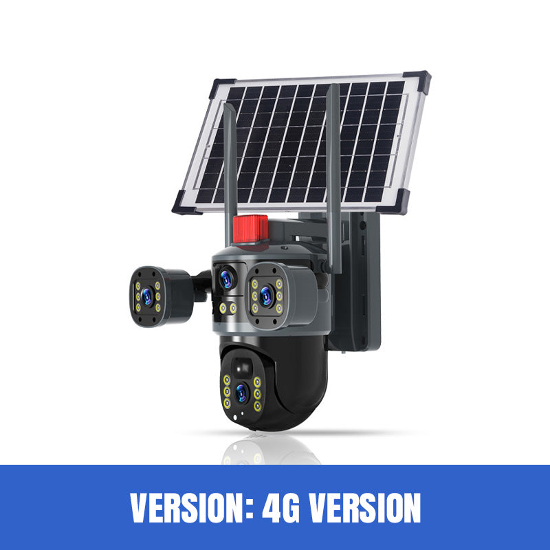 🎁2026 Nieuw binnen 50% KORTING💥Drie-lens Zonne-energie 360° Domecamera