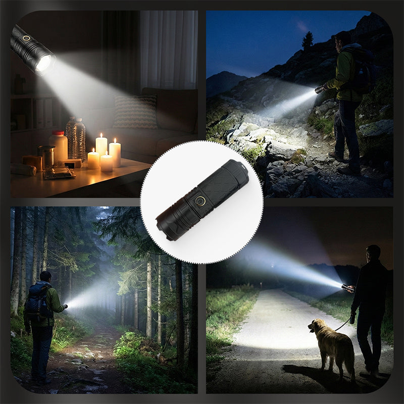 🎁2026 Nieuw binnen 50% KORTING💥Oplaadbare P50 LED-zaklamp met verstelbare zoom