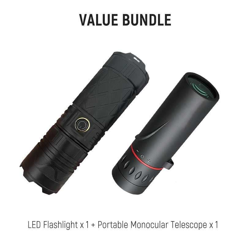 🎁2026 Nieuw binnen 50% KORTING💥Oplaadbare P50 LED-zaklamp met verstelbare zoom