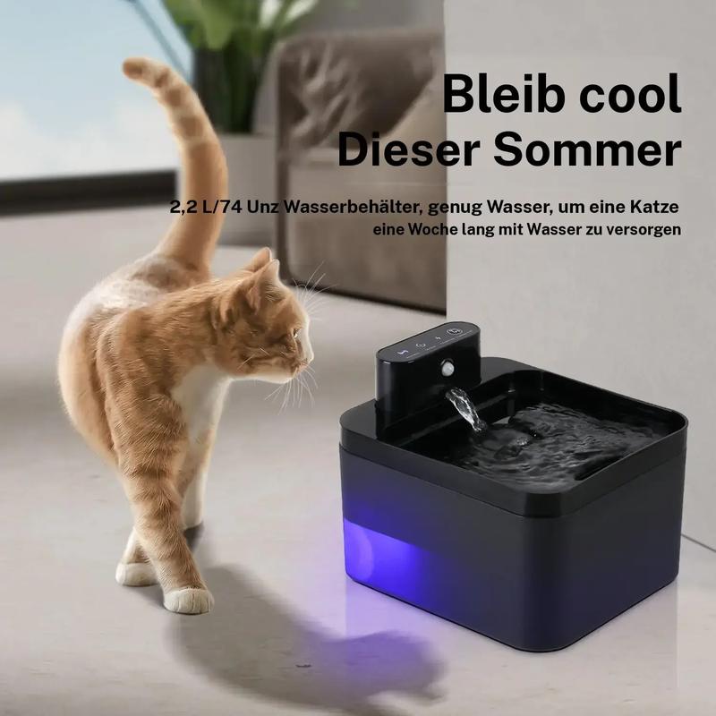 💘Valentijnsaanbieding: 50% Korting! 🐾Draadloze Katten- & Hondenwaterfontein 2,2L – Fluisterstil + Bacterie-inhiberend + Bewegingssensor!