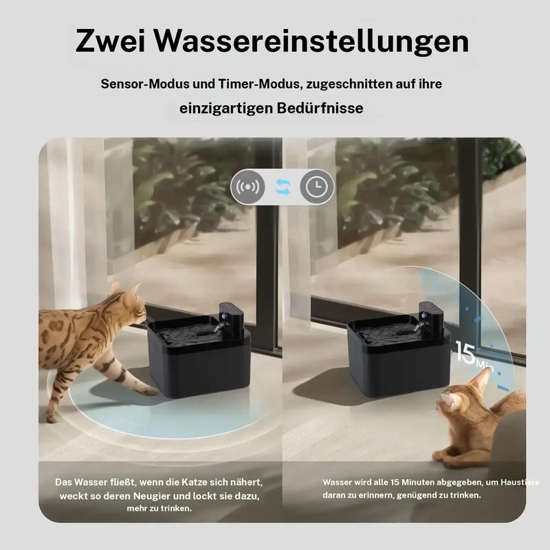 💘Valentijnsaanbieding: 50% Korting! 🐾Draadloze Katten- & Hondenwaterfontein 2,2L – Fluisterstil + Bacterie-inhiberend + Bewegingssensor!