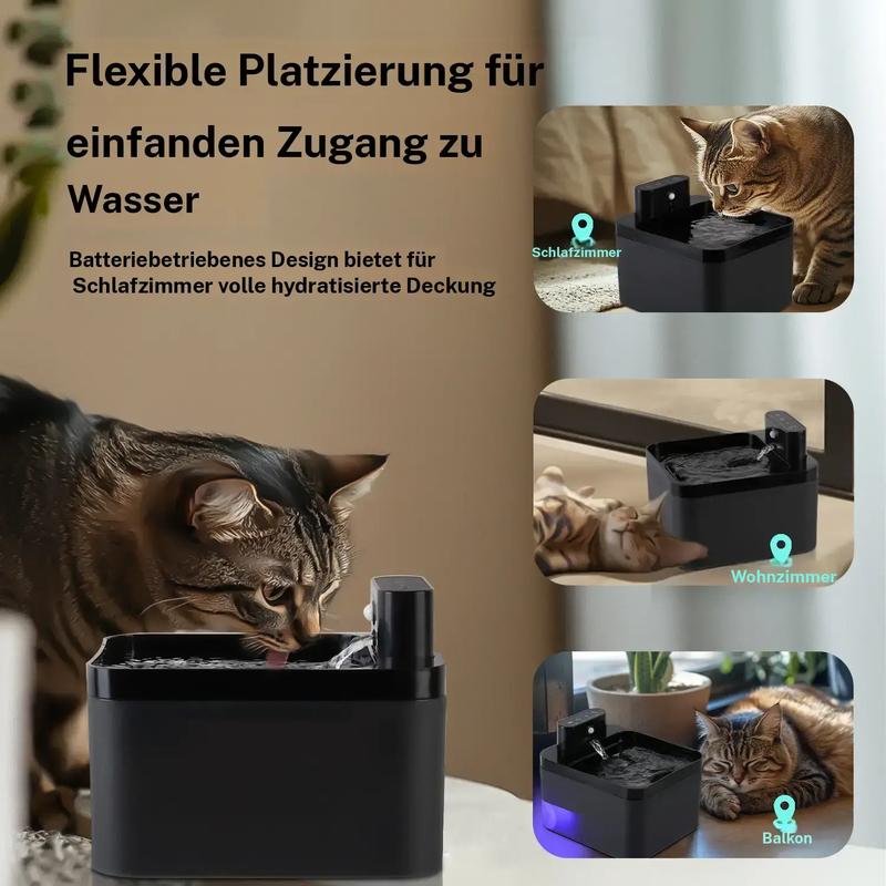 💘Valentijnsaanbieding: 50% Korting! 🐾Draadloze Katten- & Hondenwaterfontein 2,2L – Fluisterstil + Bacterie-inhiberend + Bewegingssensor!