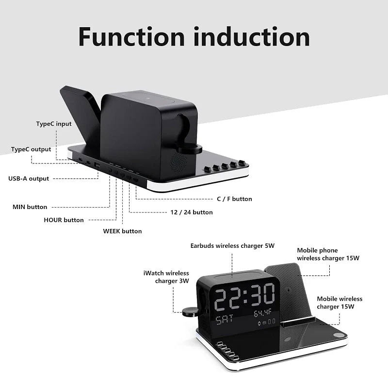7-in-1 draadloos laadstation