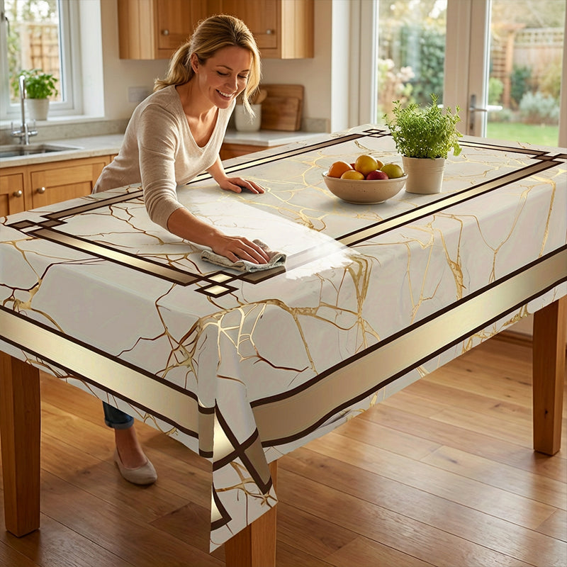 💘Valentijnsaanbieding: 50% Korting!🍽️ Waterdicht Tafelkleed met Marmerprint – Elegant & Vlekafstotend!