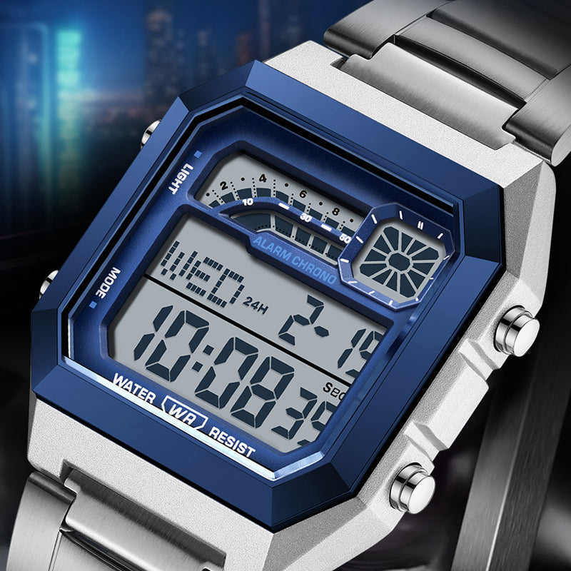 🎁2026 Nieuw binnen 50% KORTING💥Unisex Vierkante Digitale Horloge met Lichtgevend Display