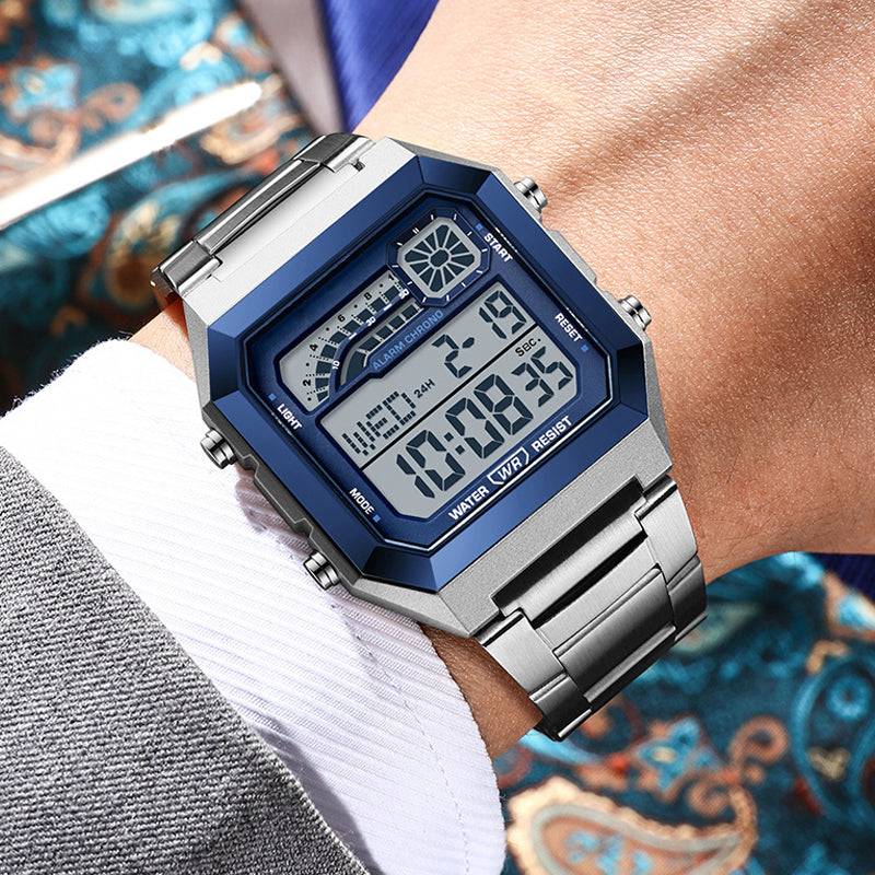 🎁2026 Nieuw binnen 50% KORTING💥Unisex Vierkante Digitale Horloge met Lichtgevend Display