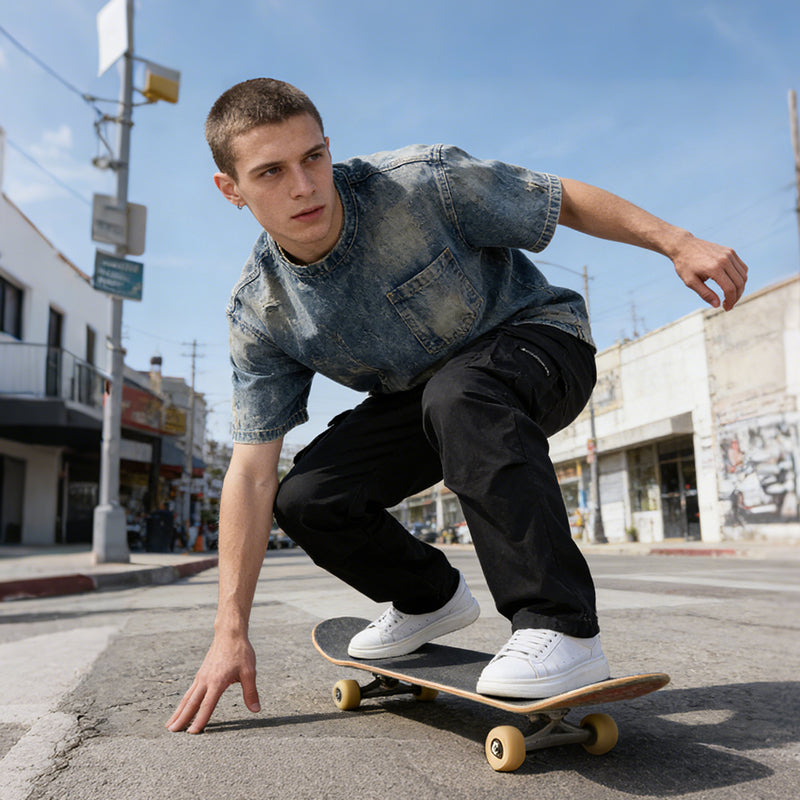 👖 NU 50% KORTING! 🛠️ Stretchbroek voor heren met zakken – Meerdere zakken & trekkoord in de taille – Casual rechte broek – perfect voor werk, reizen of actieve dagen 🏃‍♂️
